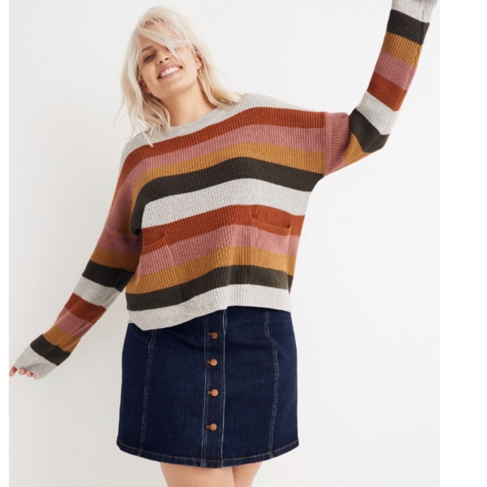 Madewell Patch Pocket Pullover Sweater
